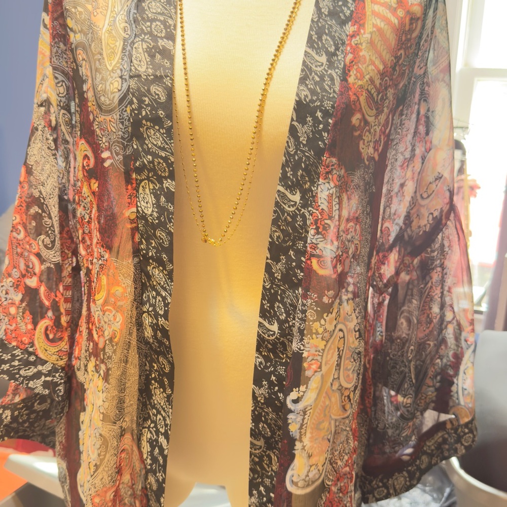 Bohemian Paisley Kimono Cardigan